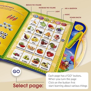 Libro di apprendimento-ABC Sound Book, con 10 modalità per imparare musica/numeri/animali/alfabeto, libri elettronici interattivi - Product Image 6