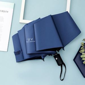 Parapluies de voyage personnalisés en gros, pliables en 5 sections, pour l'extérieur, protection UV, promotionnels, portables, avec pochette personnalisée - Product Image 4