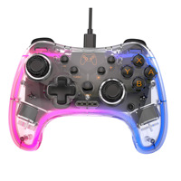 Mando de Juego con Cable RGB de Neón, Colorido y Brillante, para PC, Transparente, para Switch, Venta al Por Mayor