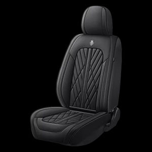 Tam Napa deri 5D araba koltuğu kapakları gri siyah yanmaz suya dayanıklı evrensel boyutu tam Set İç dekoratif Accord - Product Image 4