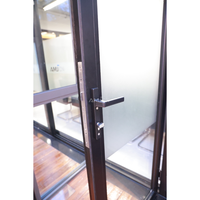Porte-fenêtre en aluminium étanche de haute qualité avec vitrage trempé, service local australien AMJ AS2047