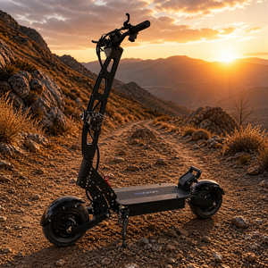 Scooter Eléctrico Geofought de 6000W con Doble Motor, 60V 30Ah 40AH, Alta Velocidad 80km/h, Scooter Eléctrico Todoterreno para Adultos con Freno Hidráulico - Product Image 1