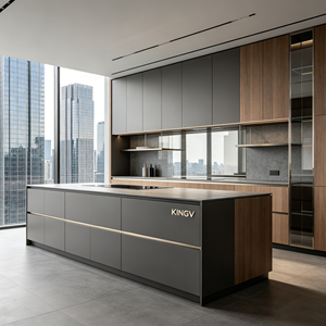Meubles de cuisine KINGV, armoires de luxe parfaites <span class=keywords><strong>pour</strong></span> les plafonds hauts, appartements, hôtels, aménagements de cuisine - Product Image 2