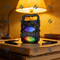 Speaker Mini Greatnice 4 Inch dengan Input USB FM dan Baterai, Daya Output 5-10W - Model Baru Populer untuk Penggunaan Luar Ruangan/Pesta