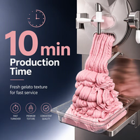 Yourtime Wholesale ETL CE 84L/H Machine à glace dure italienne à refroidissement rapide, congélateur discontinu pour gelato, Maquina De Helados pour commerces