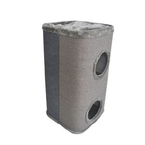 Albero a forma di gatto piccola casa a buon mercato prezzo alta stile di casa di lusso alberi tre strati condominio bianco Extra grandi pezzi di ricambio in legno - Product Image 6