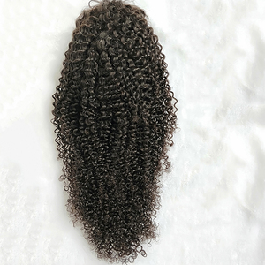 Glueless brasiliano parrucche piene del merletto per le donne nere, naturale del virgin cuticola allineati riccio crespo piena del merletto parrucca di capelli umani - Product Image 4