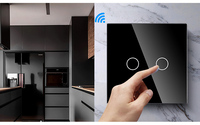 Interrupteur intelligent Wi-Fi du fabricant Tuya, sans neutre requis, panneau tactile, certification CE CB