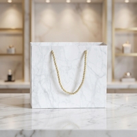 Sac en papier de luxe fait main pour cadeaux de mariage avec poignée, impression personnalisée, carton épais pour souvenirs de fête nuptiale et emballage de montres