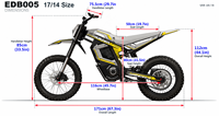 Moto électrique tout-terrain 6000W avec batterie lithium 72V 31AH – Stock usine