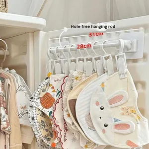 Scaffale Pieghevole Multifunzionale <span class=keywords><strong>da</strong></span> Parete per Camera dei Bambini, Organizzatore DIY <span class=keywords><strong>da</strong></span> Scrivania a 5 Ripiani per Asciugamani e Biancheria Intima - Senza Foratura - Product Image 6