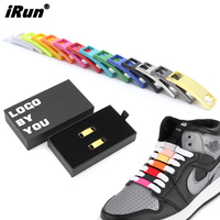 IRun – chaussures de Style classique, breloque de décoration en métal, étiquette dubrees, serrure de manque, lacets de baskets en alliage de Zinc, accessoires de charme