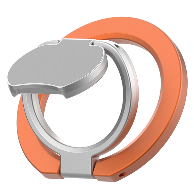 Premium Aluminum Alloy Double Sided Magnetic Phone Ring Holder 360 Rotating Finger Grip Kickstand for iPhone 17 16 15 14 13