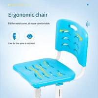 Ensemble de table inclinable multifonctionnelle réglable en hauteur, bureau pour enfants avec lampe et porte-livres pour enfants et adolescents