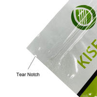 Lot de 500 sachets en plastique noir mat Mylar sachets en aluminium à fermeture éclair avec fenêtre transparente