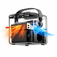 Projecteur DLP portable avec batterie, prise en charge 1080P, Google TV, WiFi, Bluetooth, décodage vidéo intelligent portable pour la formation et les salles de classe