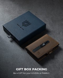 Thumbs-up tự động pop-up thẻ tín dụng trường hợp siêu mỏng RFID Chống Trộm bàn chải kim loại chủ thẻ dây kéo đồng xu Túi người đàn ông của ví - Product Image 6