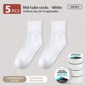 Cheap <strong>Polyester</strong> Disposable Daily Throwing <strong>Socks</strong> Portable Travel Business Compression Mid-Calf <strong>Socks</strong> Men Women Leisure Sports - Product Image 5