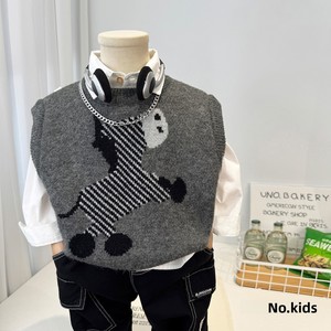 Gilet tricoté pour garçons, motif dessin animé, nouvelle collection printemps 2026, <span class=keywords><strong>pull</strong></span> <span class=keywords><strong>sans</strong></span> manches tendance pour bébé, style coréen pour enfants - Product Image 6