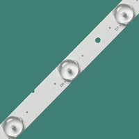 Perles LED universelles en aluminium SMD 3V 6V 2W pour TV Backlight Cuttable 32-65 Inch Kits de réparation pour téléviseurs LCD