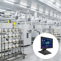 Panel PC Industrial YCT IP65 Resistente al Agua, Sin Ventilador, con Windows, Pantalla Táctil Industrial Integrada de 15.6 Pulgadas, Compatible con Win10