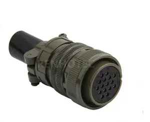 MIL-DTL-5015 Hermetische Connector, Pcb Luchtdichte Afdichting Kabelconnector, Ms3102A18-3 2-Pins Connector