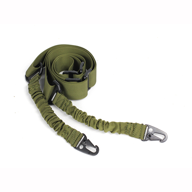 LOW MOQ 50PCS Tactical Climbing Sling Heavy Duty High Strength Nylon Shoulder Strap Durable Outdoor Green Breathable 2-Points