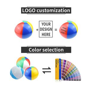 2025 Large Kids Beach Ball Custom Logo <b>Pink</b> White Black Big PVC Inflatable Beach Ball in Bulk - Product Image 6