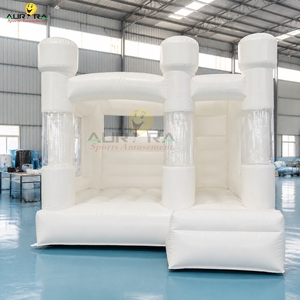 Casa de rebote inflable con globos para niños, gorila inflable de PVC comercial con tobogán para fiesta de boda - Product Image 1