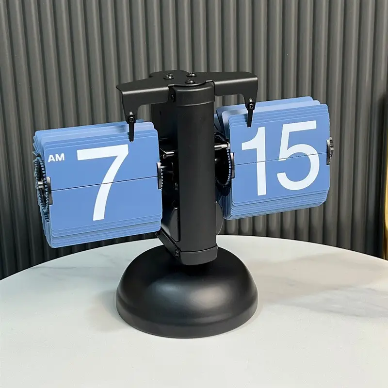 هدية ترويجية للمكتب تصميم جديد ساعة مكتب صامتة طاولة مكتب ذات طيار تلقائي
