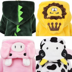 Ropa para Mascotas con Estampado de Animales de Dibujos Animados, <span class=keywords><strong>Pijama</strong></span> con Capucha para Perros y Gatos, Traje de Invierno Cálido de Cuatro Patas - Product Image 2