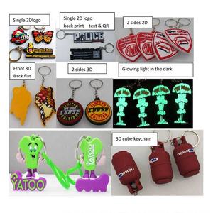 Nouvelle idée : Porte-clés personnalisé en PVC souple, motif chien de dessin animé, 2D/3D, en caoutchouc, avec logo et nom personnalisés, étanche et léger - Product Image 3