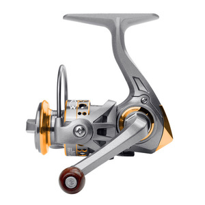 Spinning Reel Mini Ak150 Kf150 Wood Handle Fishing Reel For Ice Rock Raft Sea Casting Lure Use - Product Image 2