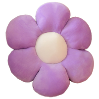 Bantal Daisy 30cm, Alas Duduk Warna-warni, Bantal Lantai Bunga Plush, Bantal Duduk Kantor