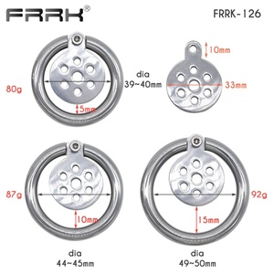 Jaula de Castidad Masculina Pequeña de 33 mm, Marca FRRK, Fabricada por OEM, Juguete Sexual para Hombres, Jaula para Pene Delgada con Correa - Product Image 4