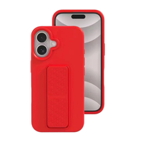 Support pliable étui mobile pour iPhone 16 housse supports en silicone étui avec support étui de téléphone antichoc pour iPhone 16 15 Pro Max