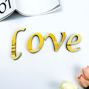 10cm Lowercase <b>Letters</b> Diy Mirror Acrylic Gold Waterproof Eco-Friendly <b>Wall</b> Sticker 3D Italic <b>Letter</b> Modern Home Decoration - Product Image 6
