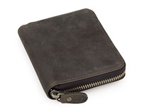 Produsen Dompet Pria Kulit Asli Dompet Koin Kulit Crazy Horse Dompet Slot Multi Kartu Tempat Uang Kertas Gaya Vintage