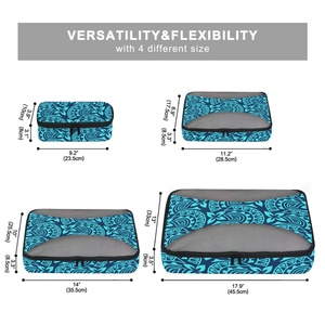 Ensemble de 4 sacs de rangement pliables à compression pour bagages de voyage, personnalisables, pour l'organisation des voyages - Product Image 5