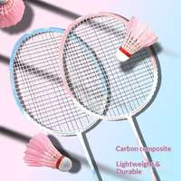Raquette de badminton ultra-légère en fibre de carbone, raquette professionnelle d'entraînement, adaptée aux hommes et aux femmes