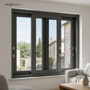 Ventana Corredera de Aluminio con Rotura de Puente Térmico de Diseño Moderno, Aislamiento Acústico y Antiruido para Casa o Villa - Product Image 1