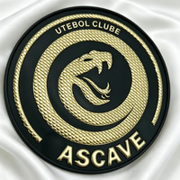 Badges de maillot de football personnalisés en chrome, patch logo en TPU métallique gaufré de qualité supérieure pour clubs de football
