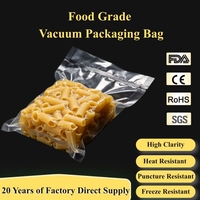 Sacs sous vide en nylon transparents pour usage quotidien, emballages personnalisés pour la viande, les noix, le sucre, les aliments