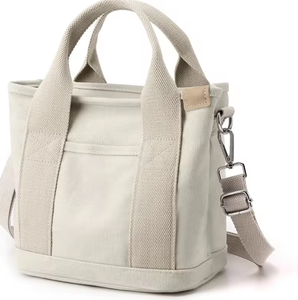 Bolsa de lona gruesa, bolso de mano, bolso cruzado, bolso práctico, para compras, ocio - Product Image 1