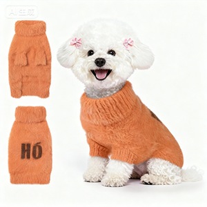 Rompi Rajut Sederhana Portabel Ringan Anti Rontok untuk Anjing Musim Dingin - Product Image 2