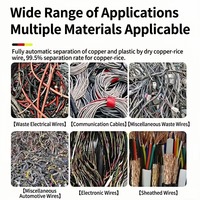 Mini Granulateur de Fil de Cuivre Type Sec, Séparateur de Câbles et de Plastiques Usagés, Petite Machine de Recyclage de Cuivre pour Déchets
