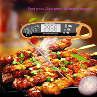 Thermomètre numérique pliable pour barbecue RUIMEISEN RMS-006, étanche IPX6, avec affichage LCD et précision de 0,5°C pour la cuisson de la viande et des aliments
