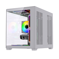 LOVINGCOOL Boîtier de CPU de jeu personnalisé M-atx/ITX Boîtier d'ordinateur à tour moyenne Ventilateur de CPU de bureau Boîtier de châssis pour PC