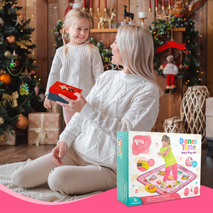 Tapis de danse musical rose pour enfants, clavier de piano interactif avec lumières LED et sons pour filles de 2 à 4 ans - Product Image 2