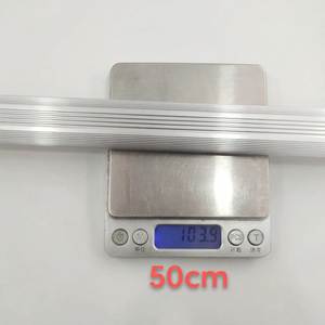 Barra de Aluminio de Doble Ranura para Colgar Ropa, Cortable a Medida, para Armario o Mueble - Product Image 4